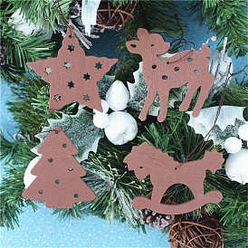 Christmas Theme Wood Pendant Decoration