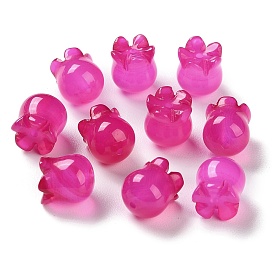 Dyed Natural Agate Beads, Flower