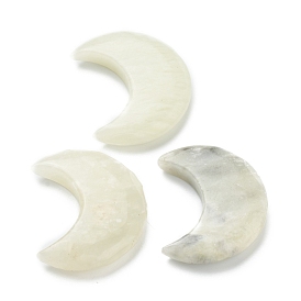 Натуральные бусины из нефрита xiuyan, для проволоки завернутые кулон решений, нет отверстий / незавершенного, луна