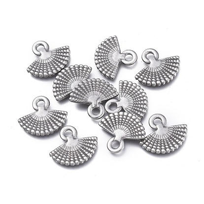 304 Stainless Steel Charms, Fan