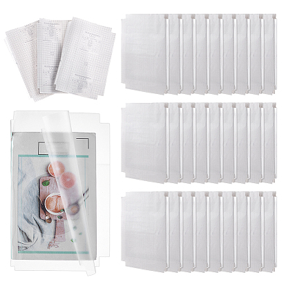 10Pcs Self-adhesive Plastic Book Cover, Rectangle
