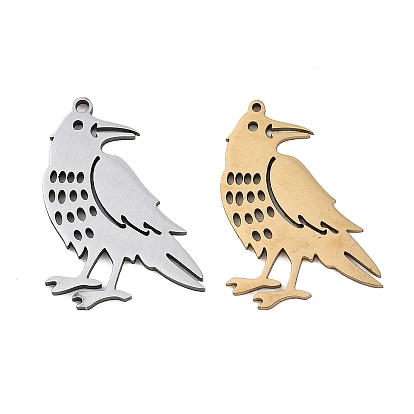 201 подвески из нержавеющей стали, очарование птицы, лазерная резка