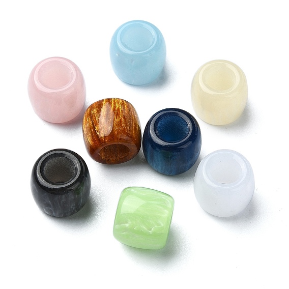 Cmолы европейские шарики, большие отверстия баррель бисером