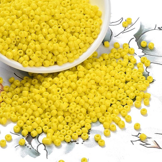 Бисер из стекла , непрозрачные семян цветов, маленькие бусины для изготовления ювелирных изделий, круглые