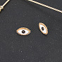 Vintage Minimalist Evil Eye Earrings with Oil Drop, Gold Metal Dangle Earings Jewelry