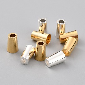 Brass Beads, Long-Lasting Plated, Cone