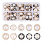 100 pièces 10 styles 1 boutons à tige acrylique percée, avec perle d'imitation, accessoires du vêtement