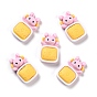 Opaque Resin Cabochons, Sleeping Rabbit