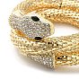 Alloy Popcorn Chain Bracelets, Rhinestone Snake Bracelet