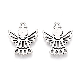 Сплавочные подвески тибетского стиля, ангел, без кадмия и без свинца