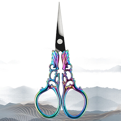 Stainless Steel Scissors, Embroidery Scissors, Sewing Scissors, with Zinc Alloy Handle, Hollow