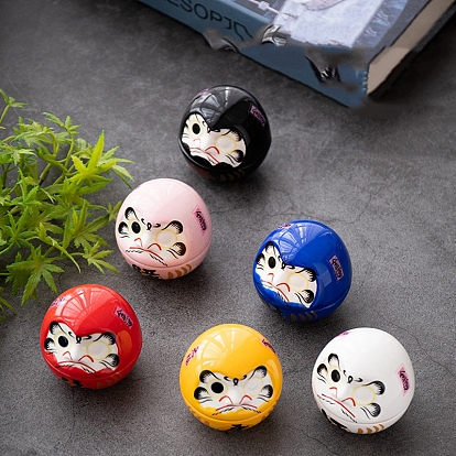 Фарфоровая дарума витрина украшение, для украшения домашнего офиса