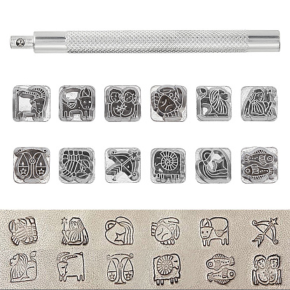 Наборы инструментов для кожевенного дела из углеродистой стали, 12 марки созвездий