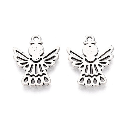 Сплавочные подвески тибетского стиля, ангел, без кадмия и без свинца