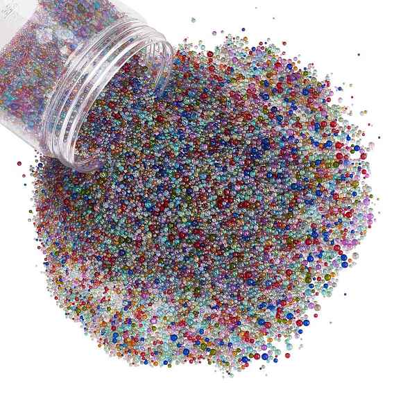 Bubble Beads, DIY 3D Nail Art Decoration Mini Glass Beads, Tiny Caviar Nail Beads