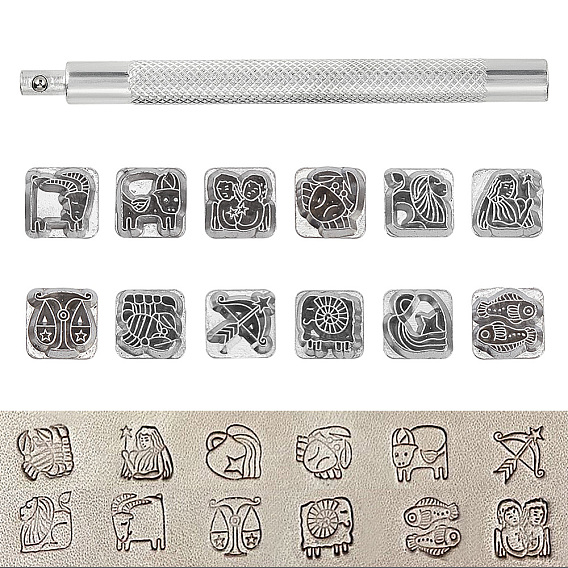 Наборы инструментов для кожевенного дела из углеродистой стали, 12 марки созвездий