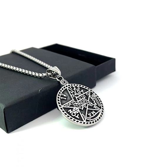 Ожерелья из нержавеющей стали с подвеской в виде звезды хип-хопа для мужчин и женщин