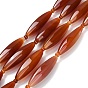 Натуральный красный агат бисер нитей, рис, граненые, окрашенная и подогревом