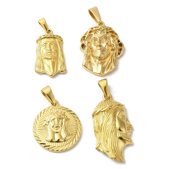 Вакуумное покрытие pvd 304 подвески из нержавеющей стали, амулет на голову Иисуса, религия