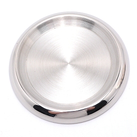 304 Stainless Steel Candle Holder, Cup Mats, Perfect Home Party Decoration, Flat Round