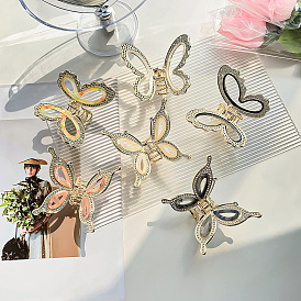 Metal Butterfly Hair Clip with Hollow Design for Unique and Stylish Updo Hairstyles