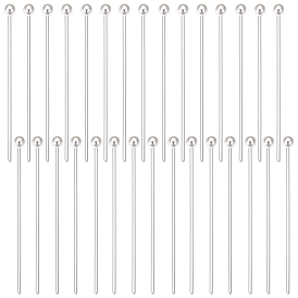 30 шт. 925 булавки с шарообразной головкой из стерлингового серебра