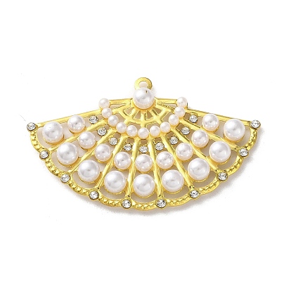 Железные подвески, со стразами и пластиковой имитацией жемчуга, вентилятор