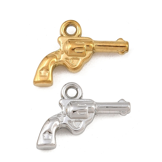 304 Stainless Steel Pendants, Gun Charms