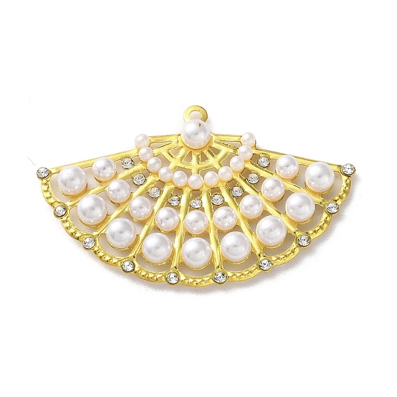 Железные подвески, со стразами и пластиковой имитацией жемчуга, вентилятор