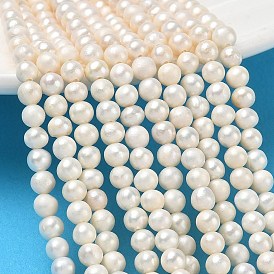 Natural Cultured Freshwater Pearl Beads Strands, Grade A+, Potato