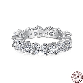 925 женское кольцо на палец из стерлингового серебра с микропаве и прозрачным фианитом, цветок