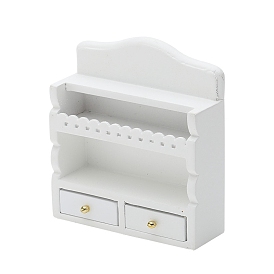 Кукольный домик миниатюрная мебель классическая европейская кухня белая стойка, аксессуары для кукольного домика с микро-ландшафтом, притворяясь опорными украшениями