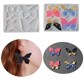 Силиконовые формы для украшения в форме бабочки своими руками, формы для литья смолы, для уф-смолы, изготовление ювелирных изделий из эпоксидной смолы