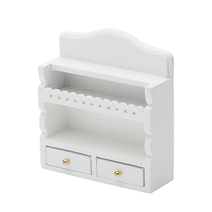 Кукольный домик миниатюрная мебель классическая европейская кухня белая стойка, аксессуары для кукольного домика с микро-ландшафтом, притворяясь опорными украшениями