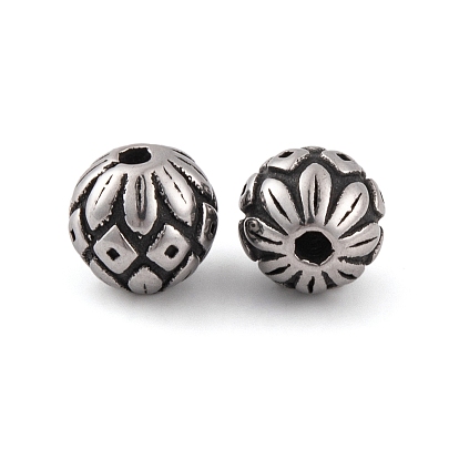 304 из нержавеющей стали бусы, круглые