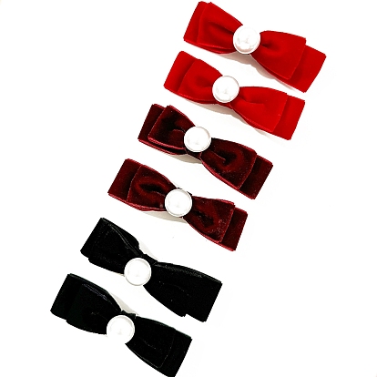 Заколки для волос из плюшевой кожи аллигатора с бантом, аксессуары для волос для женщин и девочек