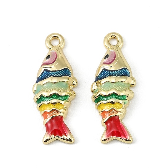 Подвески из эмали и сплава, рыбы прелести, долговечный, стойки покрытие