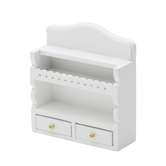 Кукольный домик миниатюрная мебель классическая европейская кухня белая стойка, аксессуары для кукольного домика с микро-ландшафтом, притворяясь опорными украшениями