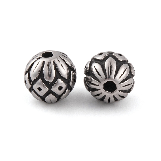 304 из нержавеющей стали бусы, круглые