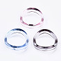 Transparent Acrylic Finger Rings, Twist