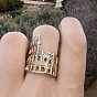 Alloy Rome Colosseum Cuff Open Rings for Unisex