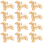 12 breloques en laiton, sans cadmium et sans nickel et sans plomb, charmes de chien