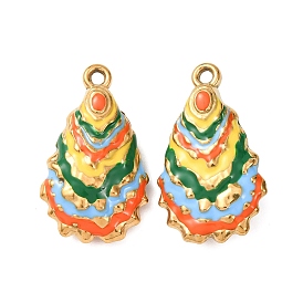 304 подвески из нержавеющей стали, с эмалью, ионное покрытие (ip), слезинки