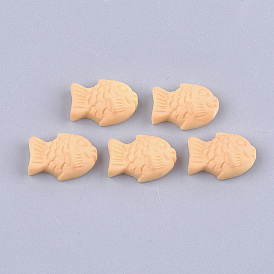 Resin Decoden Cabochons, Imitation Food, Fish Biscuit