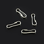 Iron Keychain Clasp Findings, Cadmium Free & Lead Free, 11x3x1mm