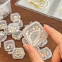 Mini Transparent Plastic Beads Containers, for Earrings, Rings, Bracelets Storage, Square