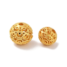 Alloy Hollow Beads, Round