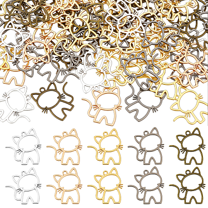 100 шт 5 цвета подвески из сплава, кошка прелести