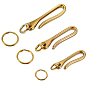 Ювелирные изделия, включая U-образные латунные застежки-крючки для ключей, фурнитуру для брелоков и соединительные кольца