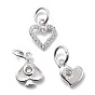 925 кулоны из серебра кубического циркония, сердце прелести, с целью перехода в кольце